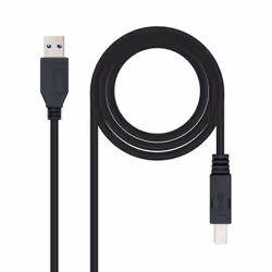 Nanocable 10.01.0802-BK, 2 m, USB A, USB B, USB 3.2 Gen 1 (3.1 Gen 1), Mâle/Mâle, Noir