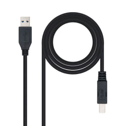 Nanocable 10.01.0802-BK câble USB 2 m USB 3.2 Gen 1 (3.1 Gen 1) USB A USB B Noir