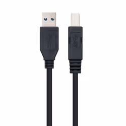 Nanocable 10.01.0802-BK câble USB 2 m USB 3.2 Gen 1 (3.1 Gen 1) USB A USB B Noir