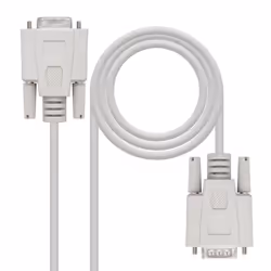 Nanocable 10.14.0502, Beige, 1,8 m, DB9, DB9, Mâle, Femelle
