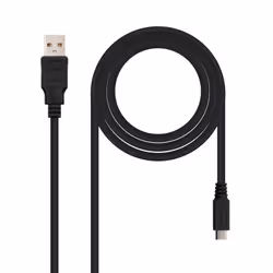 Nanocable 10.01.0503, 3 m, USB A, Micro-USB B, USB 2.0, Mâle/Mâle, Noir