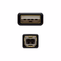 Nanocable 10.01.1203 câble USB 3 m USB 2.0 USB A USB B Noir