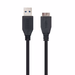 Nanocable 10.01.1101-BK câble USB 1 m USB 3.2 Gen 1 (3.1 Gen 1) USB A Micro-USB B Noir