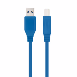 Nanocable 10.01.0802-BL câble USB 2 m USB 3.2 Gen 1 (3.1 Gen 1) USB A USB B Bleu