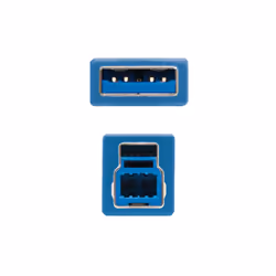 Nanocable 10.01.0802-BL câble USB 2 m USB 3.2 Gen 1 (3.1 Gen 1) USB A USB B Bleu