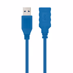 Nanocable 10.01.0902-BL câble USB 2 m USB 3.2 Gen 1 (3.1 Gen 1) USB A Bleu