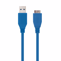 Nanocable 10.01.1101-BL câble USB 1 m USB 3.2 Gen 1 (3.1 Gen 1) USB A Micro-USB B Bleu