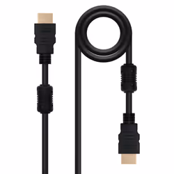Nanocable 10.15.1802, 1,8 m, HDMI Type A (Standard), HDMI Type A (Standard), 4096 x 2160 pixels, Compatibilité 3D, Noir
