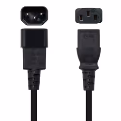 Nanocable 10.22.0202 câble électrique Noir 1,5 m Coupleur C14 Coupleur C13