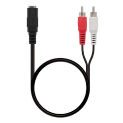 Nanocable 10.24.1301 câble audio 1,5 m 2 x RCA 3,5mm Noir