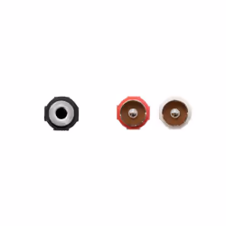 Nanocable 10.24.1301 câble audio 1,5 m 2 x RCA 3,5mm Noir