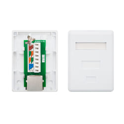 Nanocable 10.21.1601 prise de courant RJ-45 Blanc