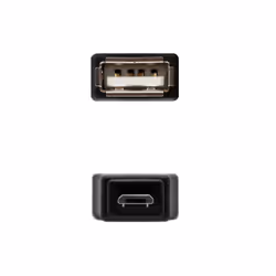 Nanocable 10.02.0004 changeur de genre de câble USB Micro B USB A Noir