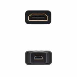 Nanocable 10.15.1206 changeur de genre de câble HDMI Micro HDMI Noir