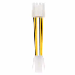 Nanocable 10.19.1401, 0,15 m, 8-pin(4+4) EPS12V, 4-pin ATX12V, Mâle, Femelle, Droit