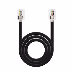 Nanocable 10.32.0102-BK-OEM, 2 m, RJ11, RJ11, Noir, Mâle, Mâle