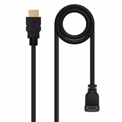 Nanocable 10.15.3002, 1,8 m, HDMI Type A (Standard), HDMI Type A (Standard), 4096 x 2160 pixels, Compatibilité 3D, Noir