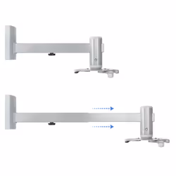 TooQ PJ4015WTN-S support pour projecteurs Mur Argent