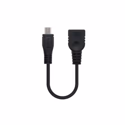 Nanocable 10.01.3500, 0,15 m, Micro-USB B, USB A, USB 2.0, Mâle/Femelle, Noir