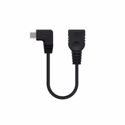 Nanocable 10.01.3600, 0,15 m, Micro-USB B, USB A, USB 2.0, Mâle/Femelle, Noir