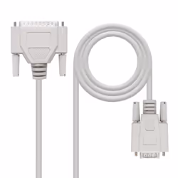 Nanocable 10.14.0802, Beige, 1,8 m, DB25, DB9, Mâle, Femelle