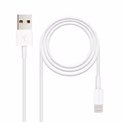 Nanocable 10.10.0401, 1 m, Lightning, USB A, Blanc, USB 2.0, 1 pièce(s)