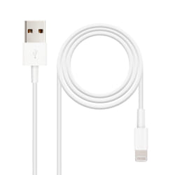 Nanocable 10.10.0402 câble Lightning 2 m Blanc