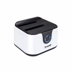 TooQ TQDS-802, HDD, SATA, Série ATA II, Série ATA III, 2.5,3.5", 3 To, 5 Gbit/s, Noir, Blanc