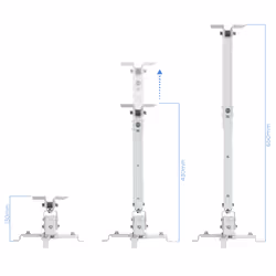 TooQ PJ2012T-W support pour projecteurs Plafond Blanc