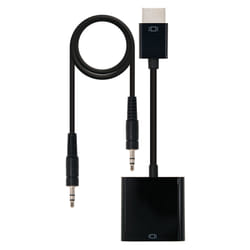 Nanocable 10.16.2001-BK câble vidéo et adaptateur 0,1 m Noir