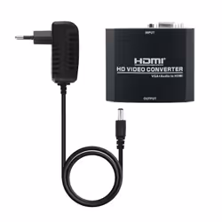 Nanocable 10.16.2101-BK, Convertisseur vidéo actif, Noir, 1920 x 1080 pixels, 1600 x 1200,1920 x 1080 pixels, 1080p, 1,65 Gbi ...