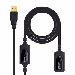 Nanocable 10.01.0213 câble USB 15 m USB 2.0 USB A Noir