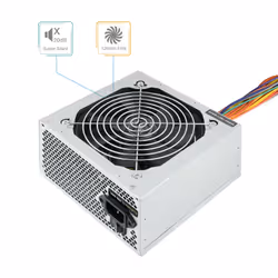 TooQ Fonte Ecopower II unité d'alimentation d'énergie 500 W 20+4 pin ATX ATX Argent - Vue supplémentaire 4