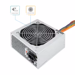 TooQ TQEP-500S-INT unité d'alimentation d'énergie 500 W 24-pin ATX ATX Argent - Vue supplémentaire 4