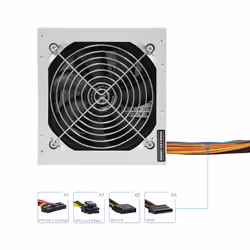 TooQ TQEP-500S-INT unité d'alimentation d'énergie 500 W 24-pin ATX ATX Argent - Vue supplémentaire 5