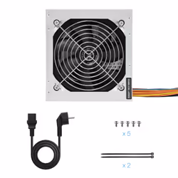 TooQ TQEP-500S-INT unité d'alimentation d'énergie 500 W 24-pin ATX ATX Argent - Vue supplémentaire 8