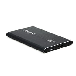 TooQ TQE-2529B Boîtier de disques de stockage Boîtier disque dur/SSD Noir 2.5"