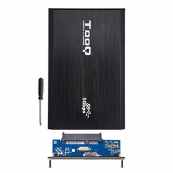 TooQ TQE-2529B Boîtier de disques de stockage Boîtier disque dur/SSD Noir 2.5" - Vue supplémentaire 4