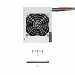 TooQ Fonte Ecopower II unité d'alimentation d'énergie 500 W 20+4 pin ATX SFX Argent - Vue supplémentaire 11