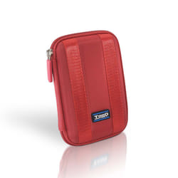 TooQ TQBC-E2502 Housse de disques de stockage Rouge