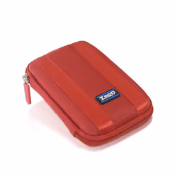 TooQ TQBC-E2502 Housse de disques de stockage Rouge
