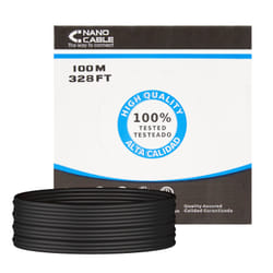 Nanocable 10.20.0502-EXT-BK câble de réseau Noir 100 m Cat6 U/UTP (UTP)