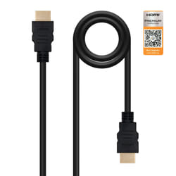 Nanocable HDMI V2.0, 0.5m câble HDMI 0,5 m HDMI Type A (Standard) Noir