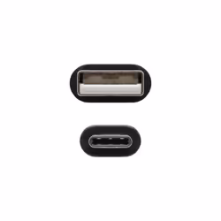 Nanocable USB 2.0, 1m câble USB USB C USB A Noir