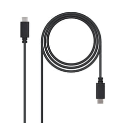 Nanocable USB 2.0, 2m câble USB USB C Noir