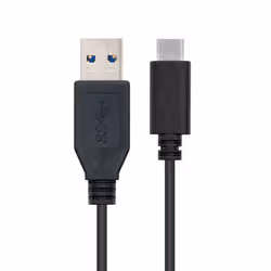 Nanocable USB 3.1, 1m câble USB USB 3.2 Gen 2 (3.1 Gen 2) USB C USB A Noir