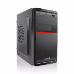 TooQ TQC-4745DU3C-B, Mini Tower, PC, Noir, micro ATX, SECC, 500 W