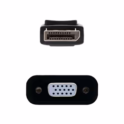 Nanocable 10.16.0602 câble vidéo et adaptateur 0,15 m DisplayPort VGA (D-Sub) Noir