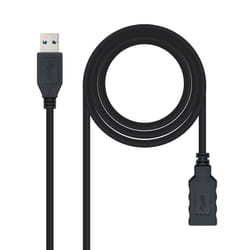 Nanocable 10.01.0903-BK câble USB 3 m USB 3.2 Gen 1 (3.1 Gen 1) USB A Noir