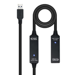Nanocable 10.01.0313 câble USB 15 m USB 3.2 Gen 1 (3.1 Gen 1) USB A Noir